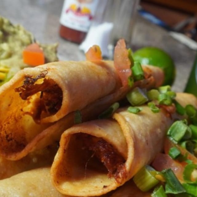 #14 Two Chicken Taquitos.